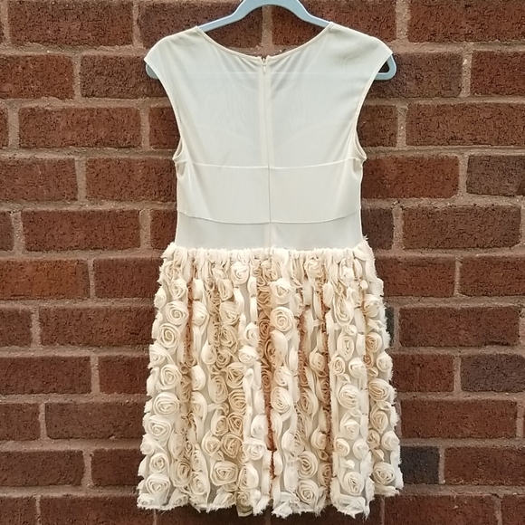 Ark & Co Sz L Peach Rose Dress VGUC - Picture 5 of 7